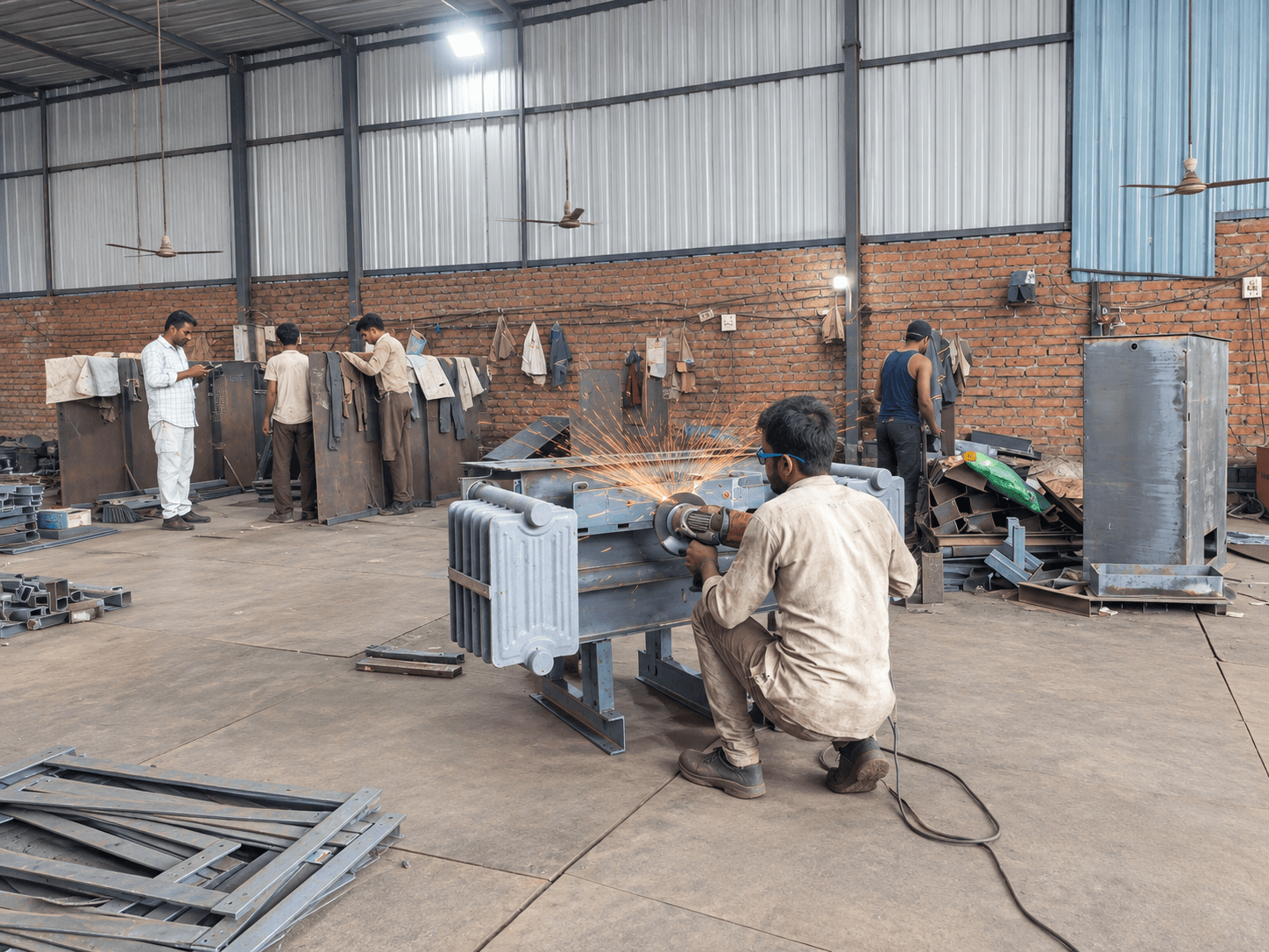 Grinding manufacturing process at WBRS Industries