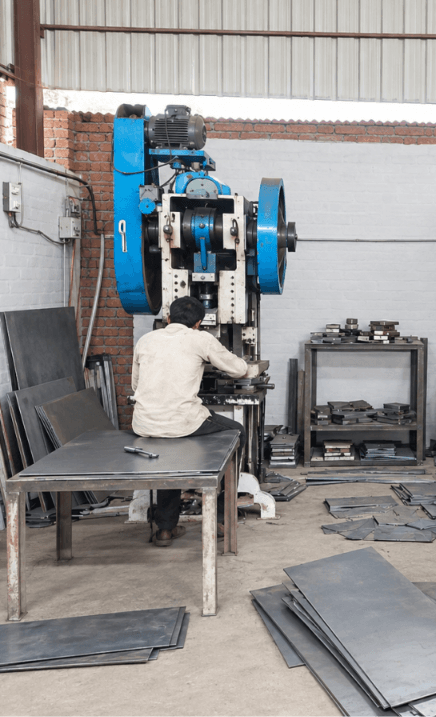 Power Press manufacturing process at WBRS Industries
