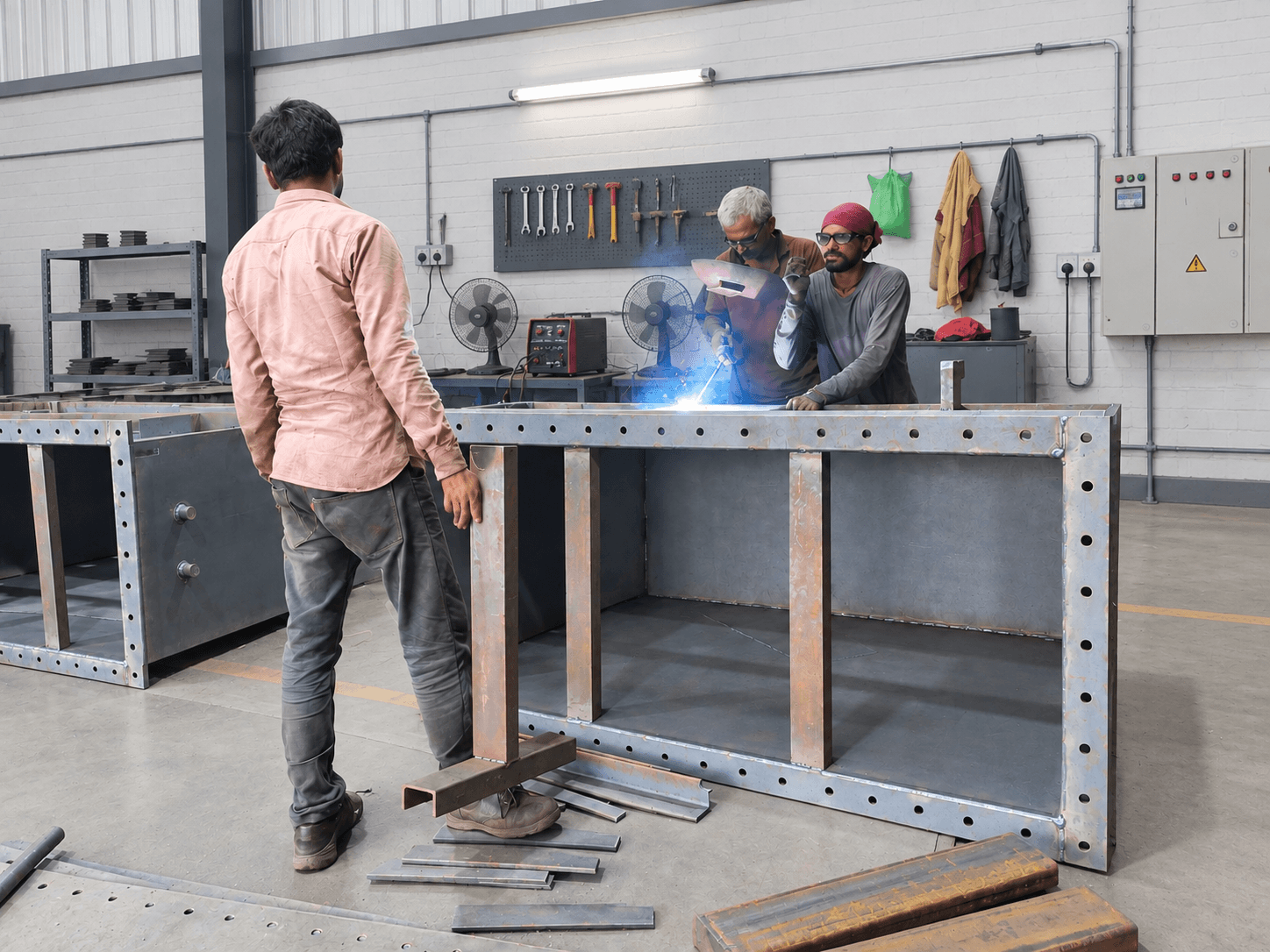 Welding manufacturing process at WBRS Industries