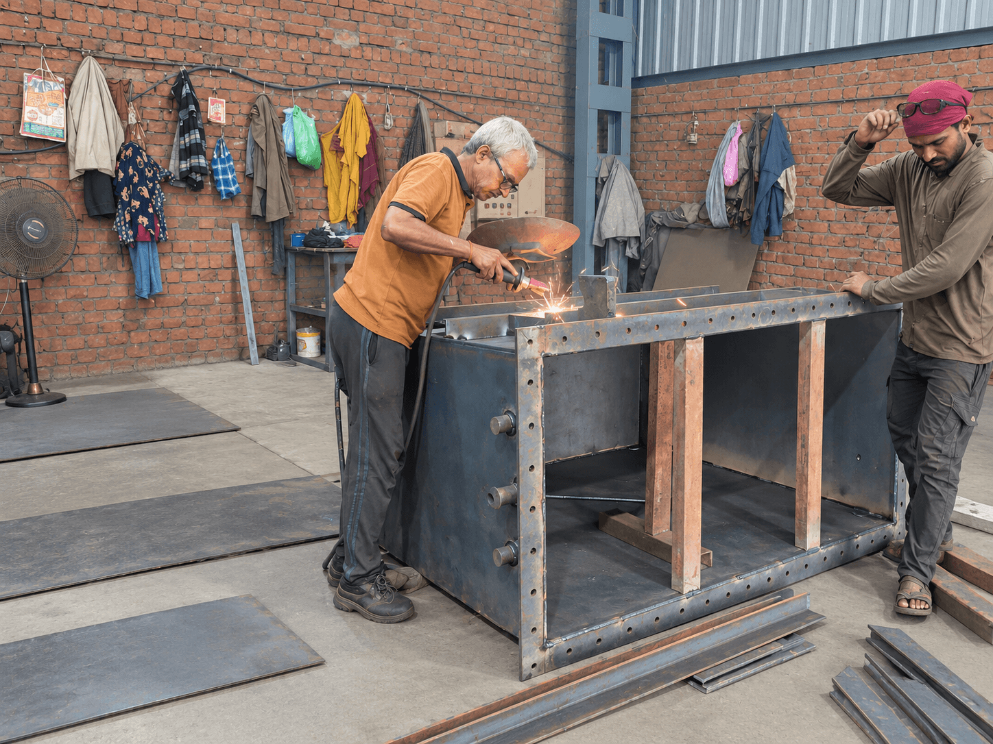 Welding manufacturing process at WBRS Industries